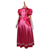 Kinder Prinzessin Peach Kleid The Super Mario Bros. Movie Peach Halloween Karneval Outfits